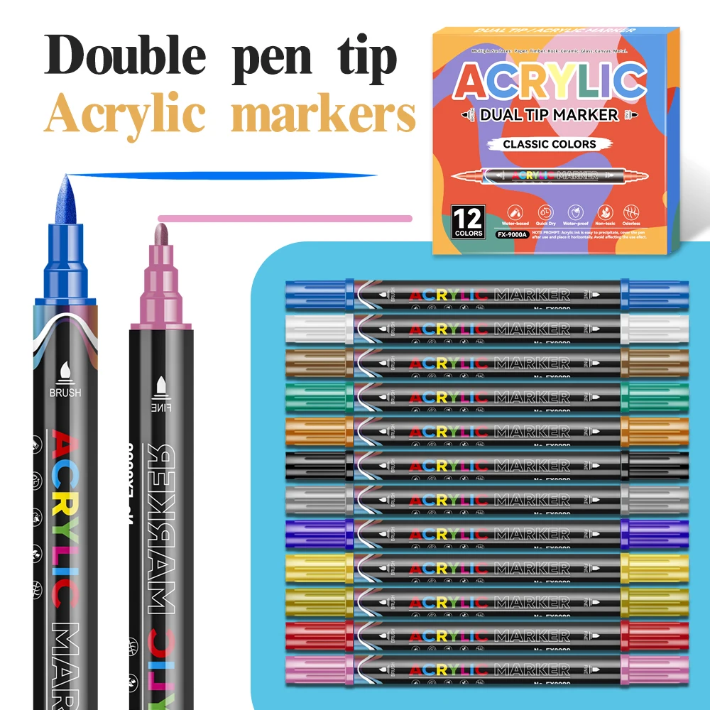 12-цветные акриловые маркеры с двойным наконечником, чернила большой емкости для студенческой живописи, рисования камня, камня, креативные школьные принадлежности для искусства «сделай сам»
12-цветные акриловые маркеры с двойным наконечником, чернила большой емкости для студенческой живописи, рисования камня, камня, креативные школьные принадлежности для искусства «сделай сам»
