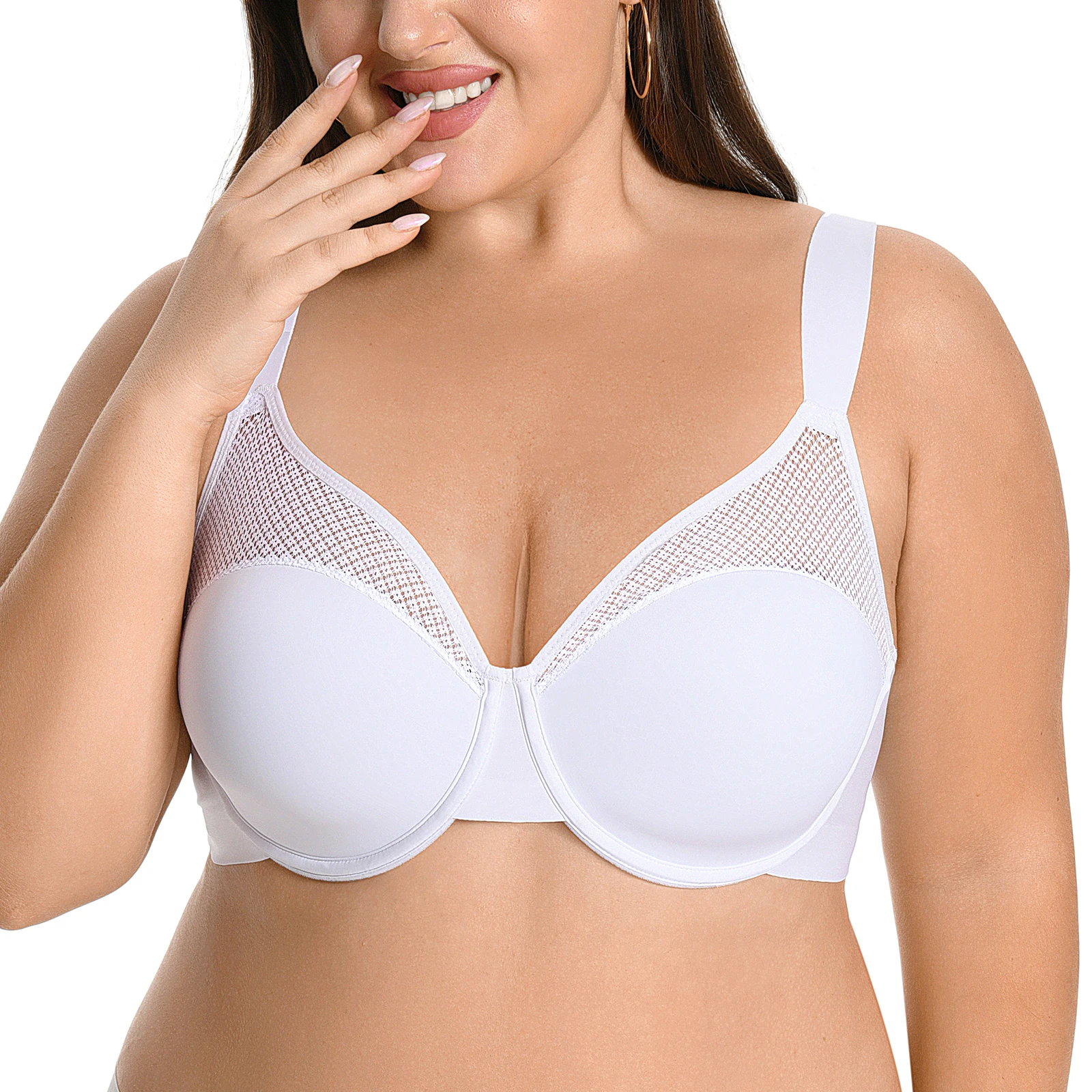 New Solid Women's Bras Unlined Thin Lace Breathe Bralette 3/4 Cups Large Size Bra Wire Support Comfort Everyday Bras
New Solid Women's Bras Unlined Thin Lace Breathe Bralette 3/4 Cups Large Size Bra Wire Support Comfort Everyday Bras