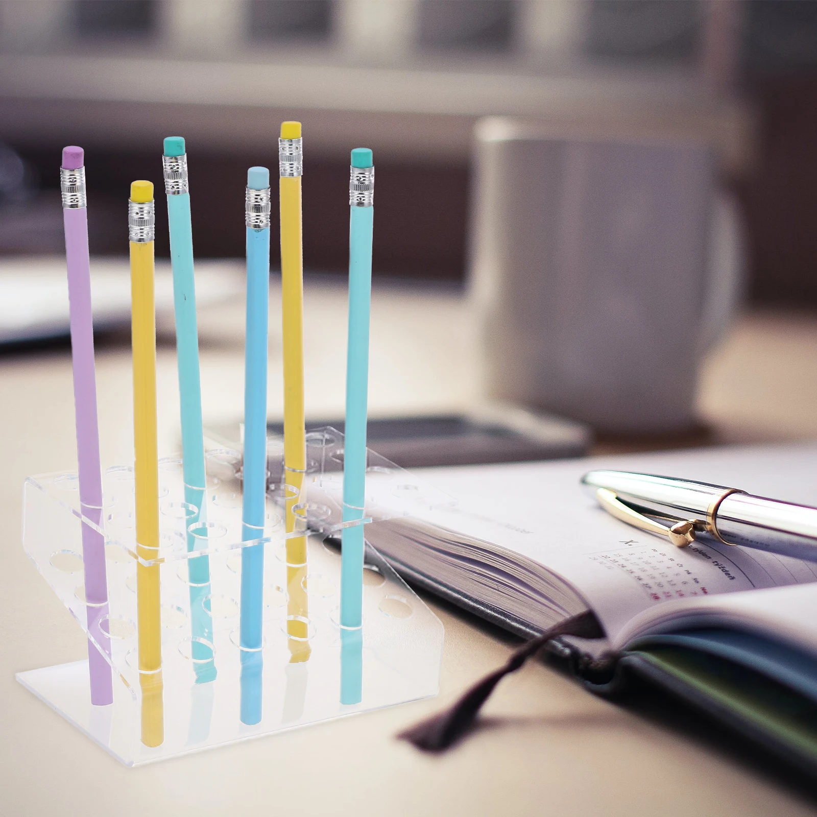 Acrylic Pen Holder 24-hole Display Stand for Office Home Desk Eyebrow Ball Pen Organizer Rack Storage Solution Modern Appearance
Acrylic Pen Holder 24-hole Display Stand for Office Home Desk Eyebrow Ball Pen Organizer Rack Storage Solution Modern Appearance