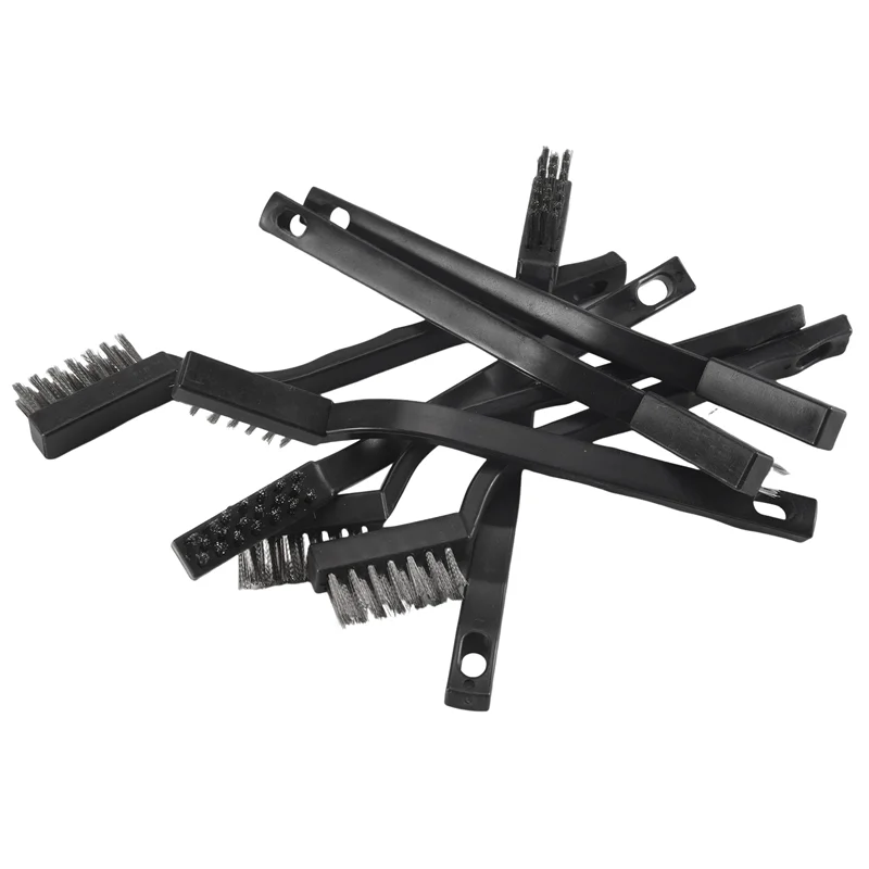 60 Pieces Mini Wire Brush Stainless Steel Brush Small Brush For Cleaning Weld Slag And Rust Tools, Black, 6.7 Inch-AT64
60 Pieces Mini Wire Brush Stainless Steel Brush Small Brush For Cleaning Weld Slag And Rust Tools, Black, 6.7 Inch-AT64
