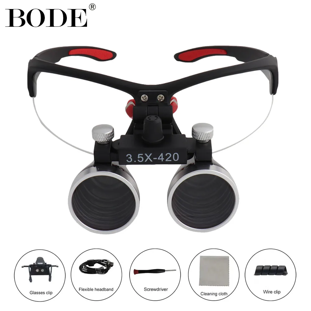 Dentistry Binocular Magnifier 2.5X 3.5X Ultra-lightweight Optical Loupes 320-420mm Magnifying Glass for Dental Surgery Tools
Dentistry Binocular Magnifier 2.5X 3.5X Ultra-lightweight Optical Loupes 320-420mm Magnifying Glass for Dental Surgery Tools