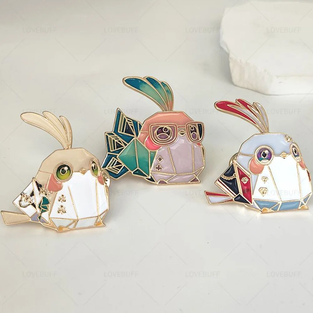 Honkai: Star Rail Luocha авантюрин топаз оригами птица цветные металлические значки Kawaii милый Аниме игра подарок для детей девочек
Honkai: Star Rail Luocha авантюрин топаз оригами птица цветные металлические значки Kawaii милый Аниме игра подарок для детей девочек