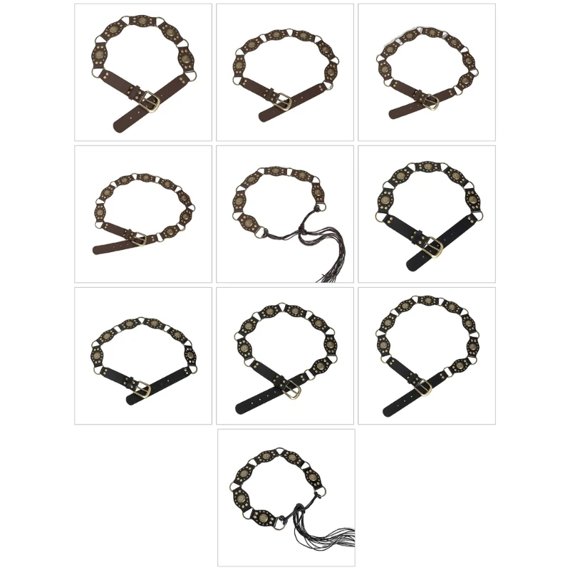 Ethnic Style Adult Waist Belt with Carved Flower Rivets Waistband PU Waist Belts for Women Universal Skirt Waist Belt
Ethnic Style Adult Waist Belt with Carved Flower Rivets Waistband PU Waist Belts for Women Universal Skirt Waist Belt