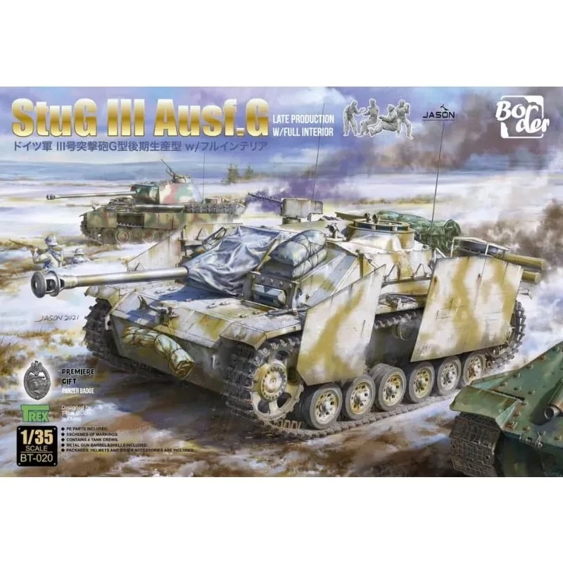 Border model 1/35 BT-020 StuG III Ausf. G Late Production w/Full Interior Tank Scale Model Kit DIY Toy
Border model 1/35 BT-020 StuG III Ausf. G Late Production w/Full Interior Tank Scale Model Kit DIY Toy