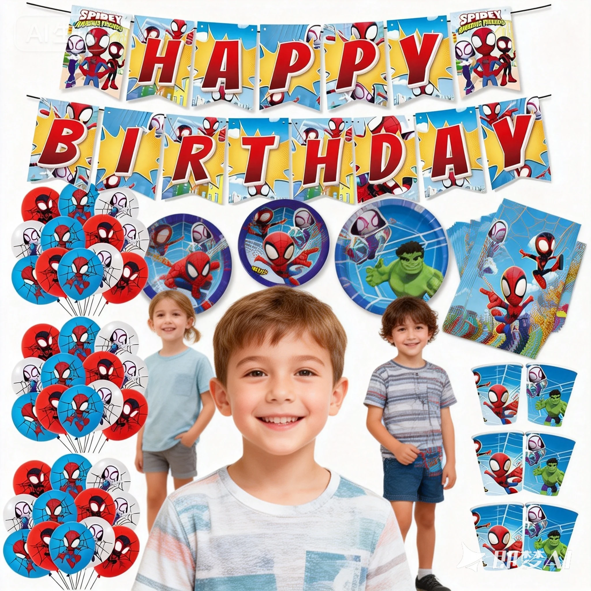 hot Spidey And His Amazing Friends Birthday Decoration Spiderman Tableware Kit Cup Plate Balloon Boy Favor Gift Baby Supplies
hot Spidey And His Amazing Friends Birthday Decoration Spiderman Tableware Kit Cup Plate Balloon Boy Favor Gift Baby Supplies