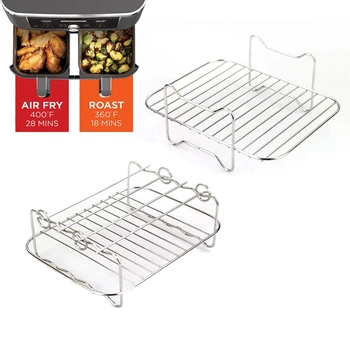 Air Fryer Grill For Ninja Foodi Grill Stainless Steel For Home Kitchen Oven Cooker Accessories