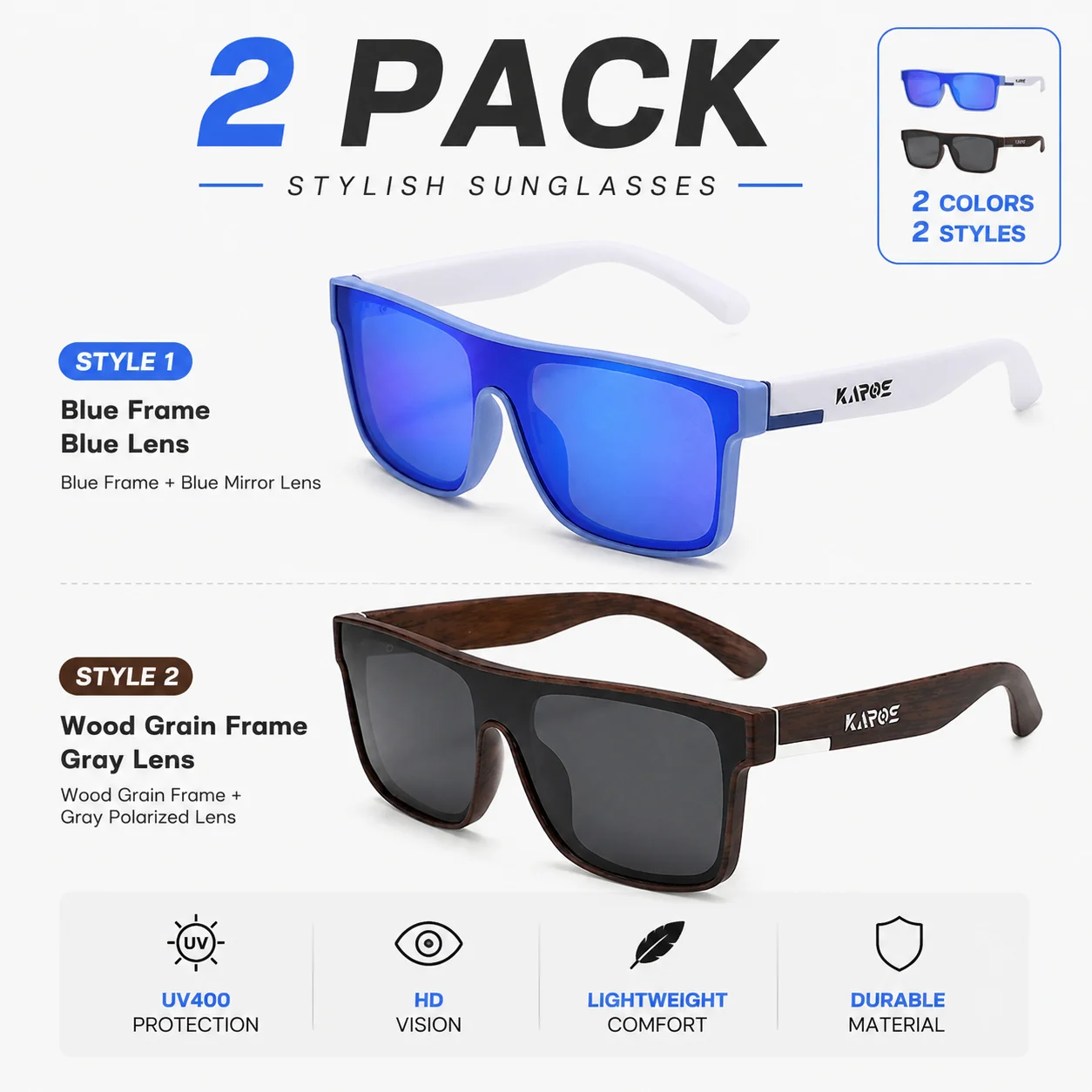 2 PCS COOLMEN Polarized Outdoor Sports Sunglasses UV400 PC for Men Women Fishing Hiking Running Cycling Driving Climbing Eyewear
2 PCS COOLMEN Polarized Outdoor Sports Sunglasses UV400 PC for Men Women Fishing Hiking Running Cycling Driving Climbing Eyewear