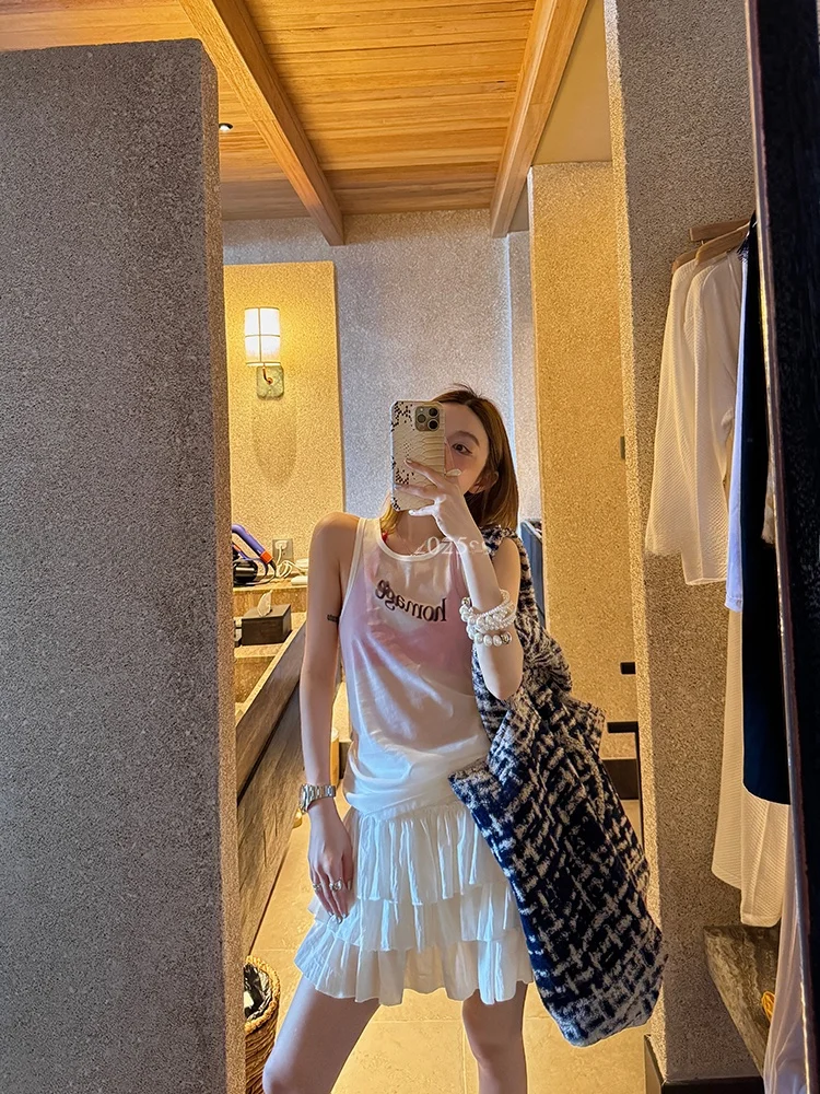 Summer Letter Print Vest Women's Sweet Cool Style Slimming Breathable INS Fashion Blogger Ultra-Thin Polyester Fiber Vest
Summer Letter Print Vest Women's Sweet Cool Style Slimming Breathable INS Fashion Blogger Ultra-Thin Polyester Fiber Vest