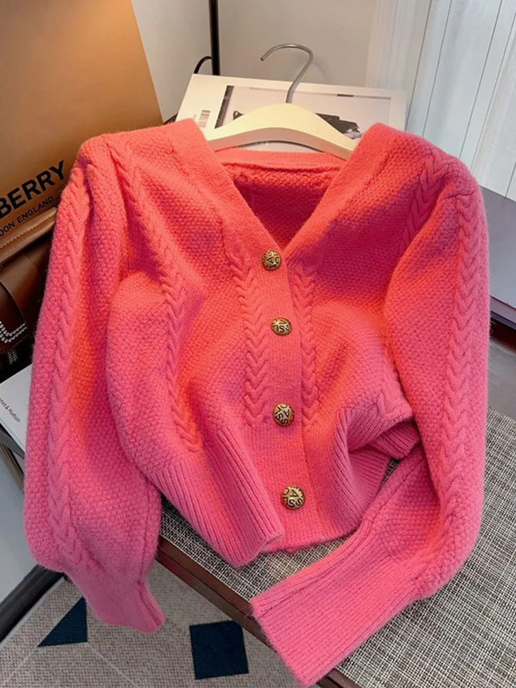 Soft V-Ne Knitted Open Cardigan Women's Spring Autumn Slimming oulder Length Sweater Outerwear Anti-Aging Top Pure Color
Soft V-Ne Knitted Open Cardigan Women's Spring Autumn Slimming oulder Length Sweater Outerwear Anti-Aging Top Pure Color