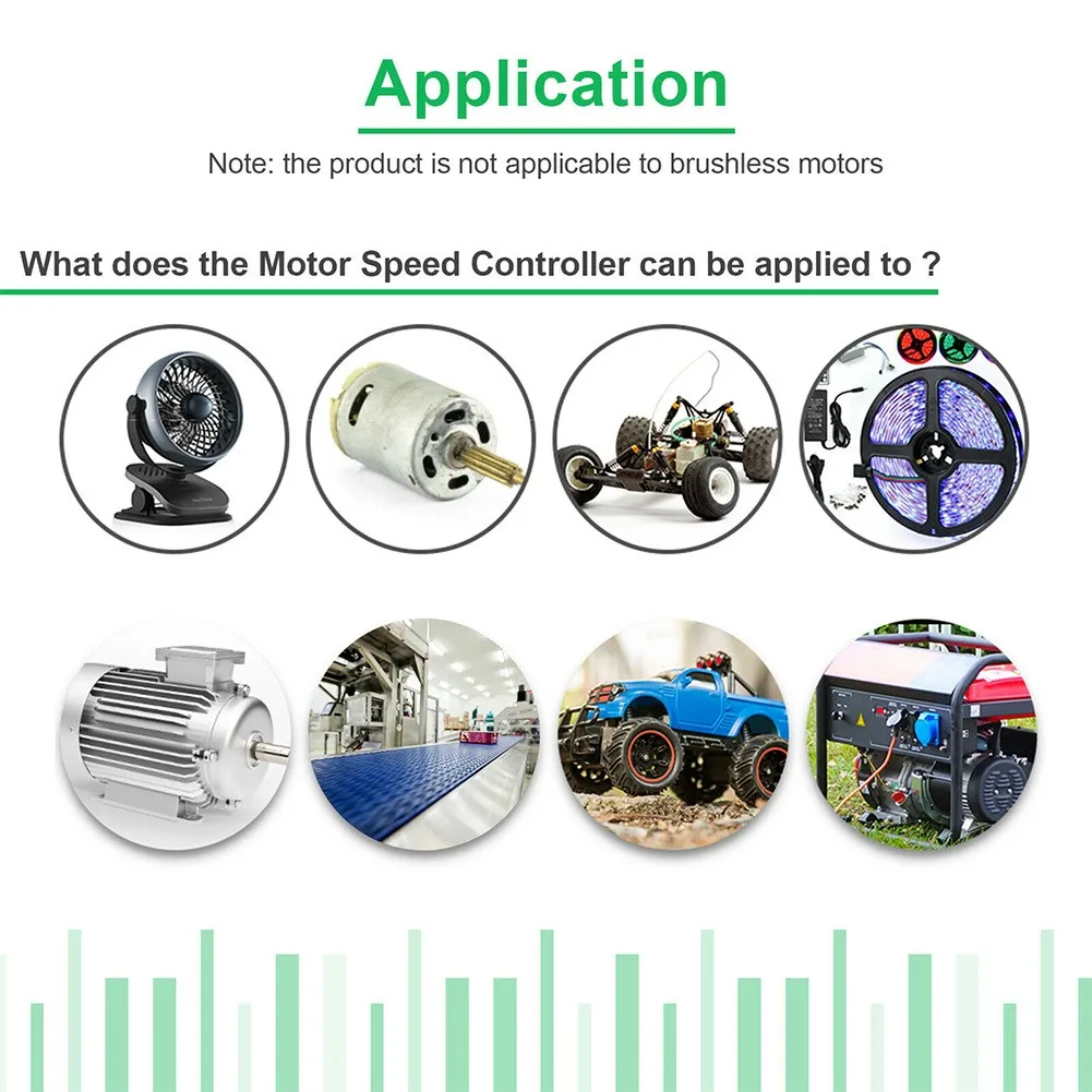 Motor Speed Controller DC Motor Speed Controller PWM Regulator with Soft Start Protection and Digital Encoder Knob
Motor Speed Controller DC Motor Speed Controller PWM Regulator with Soft Start Protection and Digital Encoder Knob