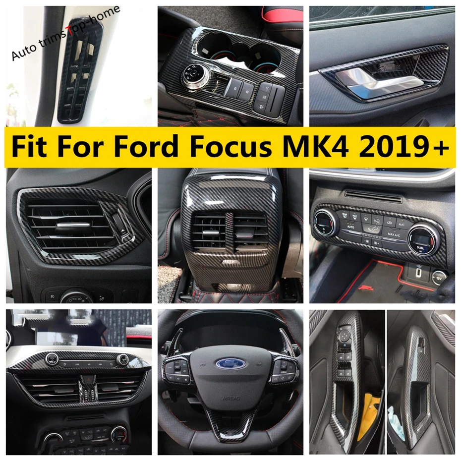 Carbon Fiber Interior Kit Pillar A Air AC Warning Lamp Steering Wheel Gear Cover Trim Accessories For Ford Focus MK4 2019 - 2022
Carbon Fiber Interior Kit Pillar A Air AC Warning Lamp Steering Wheel Gear Cover Trim Accessories For Ford Focus MK4 2019 - 2022