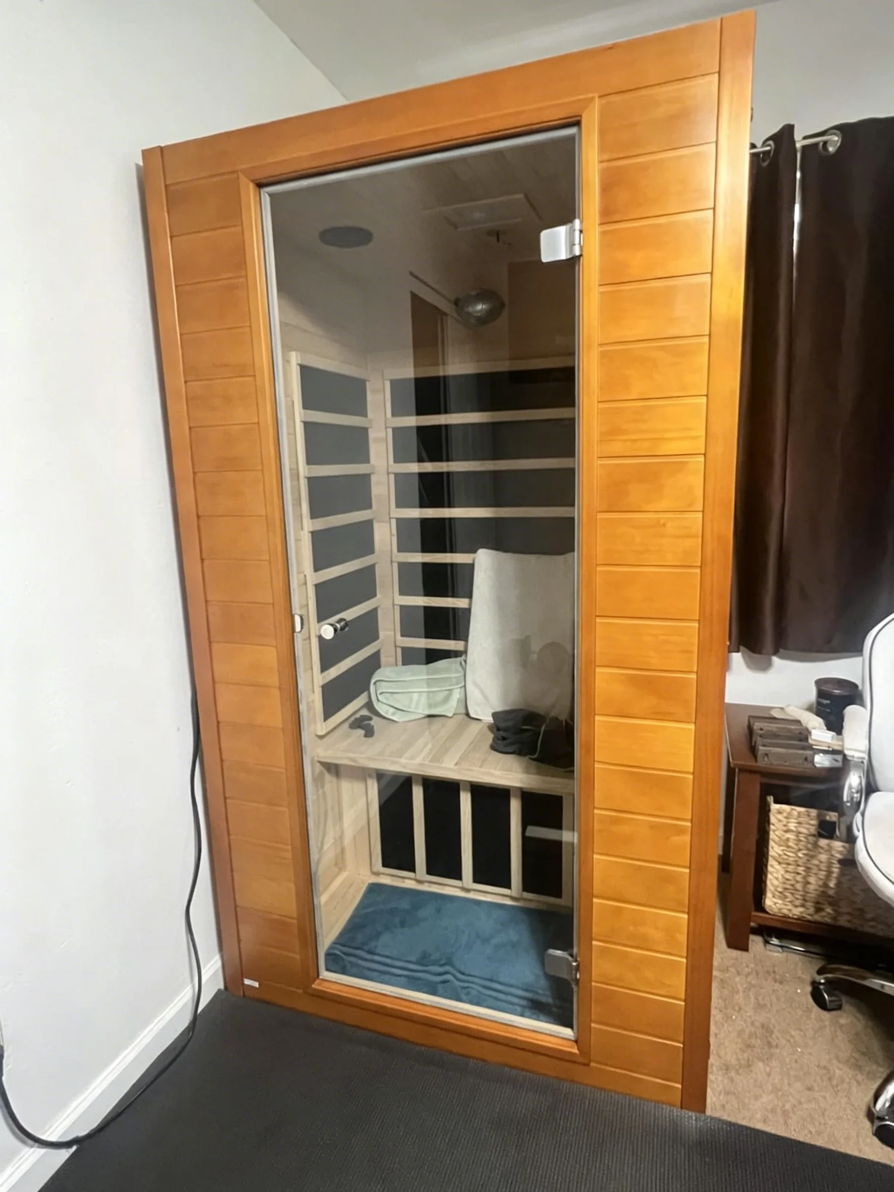 1-2 Person Steam Full Spectrum Graphene Sauna Room Premium Solid Wood Home Wellness Steam Room Mobile Sauna Room
1-2 Person Steam Full Spectrum Graphene Sauna Room Premium Solid Wood Home Wellness Steam Room Mobile Sauna Room