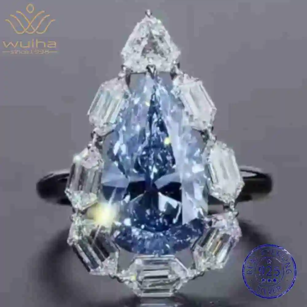 WUIHA Vintage 925 Sterling Silver Lab Sapphire High Carbon Diamonds Gemstone Wedding Engagement Rings Fine Jewelry Wholesale
WUIHA Vintage 925 Sterling Silver Lab Sapphire High Carbon Diamonds Gemstone Wedding Engagement Rings Fine Jewelry Wholesale