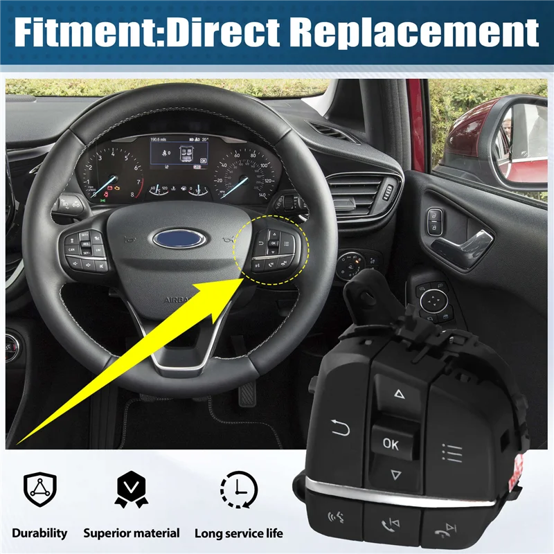 ABTC-H1BT-14K147-AB Многофункциональный переключатель круиз-контроля на руле для Ford Fiesta MK4 Focus Sharpness 2019-2021
ABTC-H1BT-14K147-AB Многофункциональный переключатель круиз-контроля на руле для Ford Fiesta MK4 Focus Sharpness 2019-2021