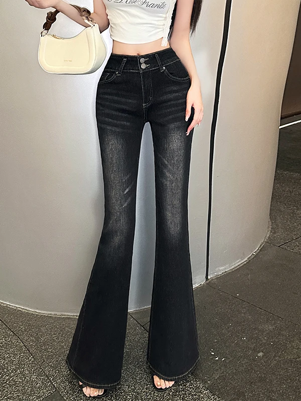 Fashionable Comfortable High Waist Slim Fit Micro Flared Denim Jeans New Style American Hot Girl Hoof Pants Ladies Jeans
Fashionable Comfortable High Waist Slim Fit Micro Flared Denim Jeans New Style American Hot Girl Hoof Pants Ladies Jeans