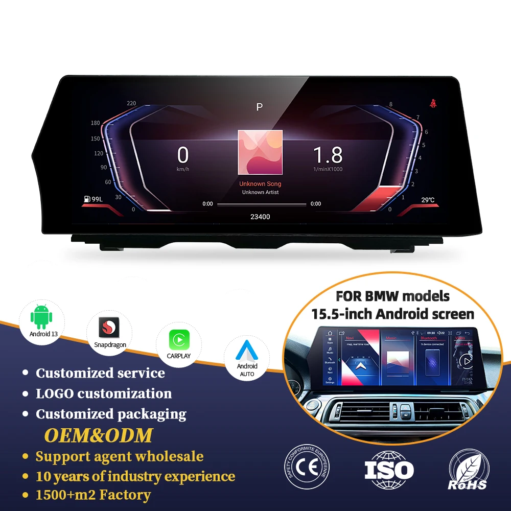 NEW 15.5 Inch Snapdragon 680 1920*720 HD Android 14 Carplay Screen For BMW 5 Series F10 F11 F18 20112012 2017 FM Navi GPS Radio
NEW 15.5 Inch Snapdragon 680 1920*720 HD Android 14 Carplay Screen For BMW 5 Series F10 F11 F18 20112012 2017 FM Navi GPS Radio