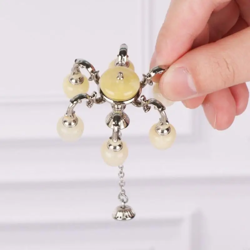 1/12 Miniature Chandelier Lamp Model Figurine Furniture For Doll House Living Room Decoration With Realistic Design A2UB
1/12 Miniature Chandelier Lamp Model Figurine Furniture For Doll House Living Room Decoration With Realistic Design A2UB