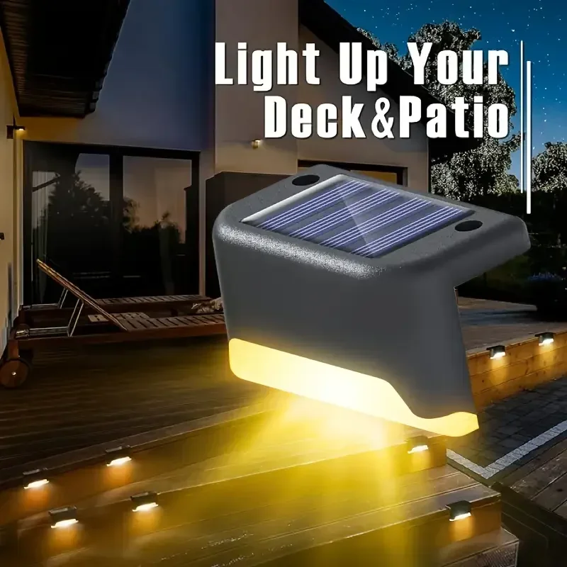 1/4 шт. солнечные светодиодные палубные фонари, водонепроницаемое наружное освещение для ступенчатого забора для патио, двора, лестницы, автоматический L-образный дизайн от заката до рассвета
1/4 шт. солнечные светодиодные палубные фонари, водонепроницаемое наружное освещение для ступенчатого забора для патио, двора, лестницы, автоматический L-образный дизайн от заката до рассвета