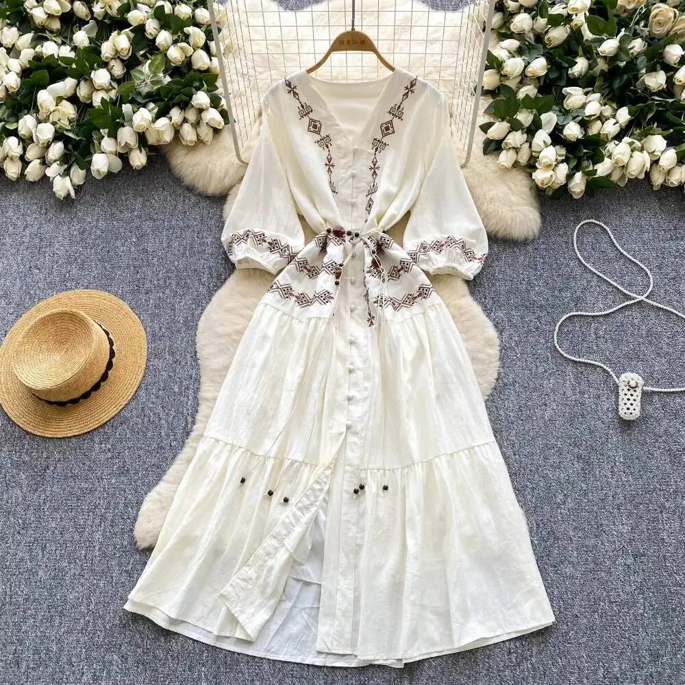 sexy Single Breasted V-neck print Dress Chic Summer Beach fairycore Vestidos Vacation women clothing
sexy Single Breasted V-neck print Dress Chic Summer Beach fairycore Vestidos Vacation women clothing