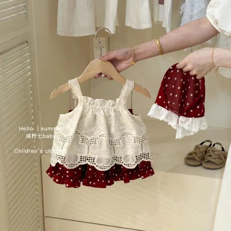 Children's Clothing Summer New Girl's Red Vest Skirt 2Pcs Set Girl Embroidered Vest Top Shorts Kids Clothes Girls
Children's Clothing Summer New Girl's Red Vest Skirt 2Pcs Set Girl Embroidered Vest Top Shorts Kids Clothes Girls