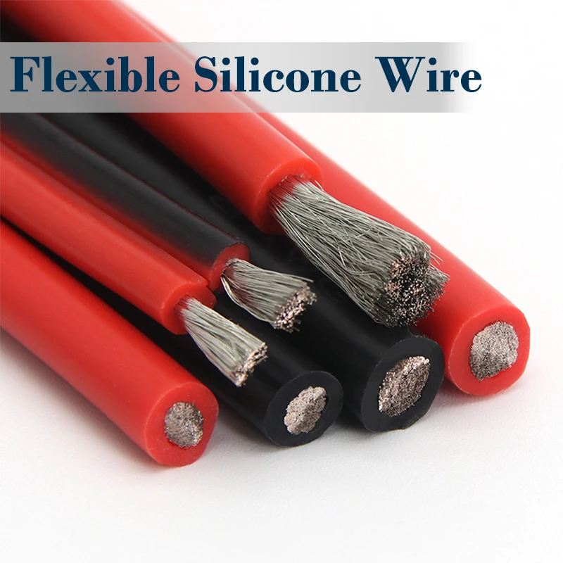 2 pin or Black Red Flexible Silicone Wire 30 28 26 24 22~10 8 AWG Automotive Led Lamp Soft Heat-resistan Electrict Cable 1/5/10m
2 pin or Black Red Flexible Silicone Wire 30 28 26 24 22~10 8 AWG Automotive Led Lamp Soft Heat-resistan Electrict Cable 1/5/10m