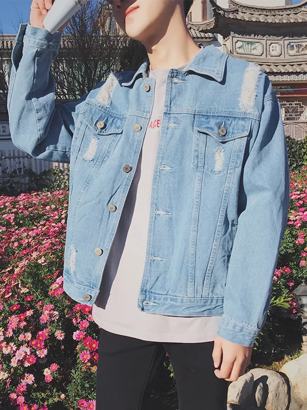 Мужская джинсовая куртка свободного кроя Long Sve Tear Faionable, корейская верхняя одежда на весну и осень, дышащие молодежные джинсы...
Мужская джинсовая куртка свободного кроя Long Sve Tear Faionable, корейская верхняя одежда на весну и осень, дышащие молодежные джинсы...