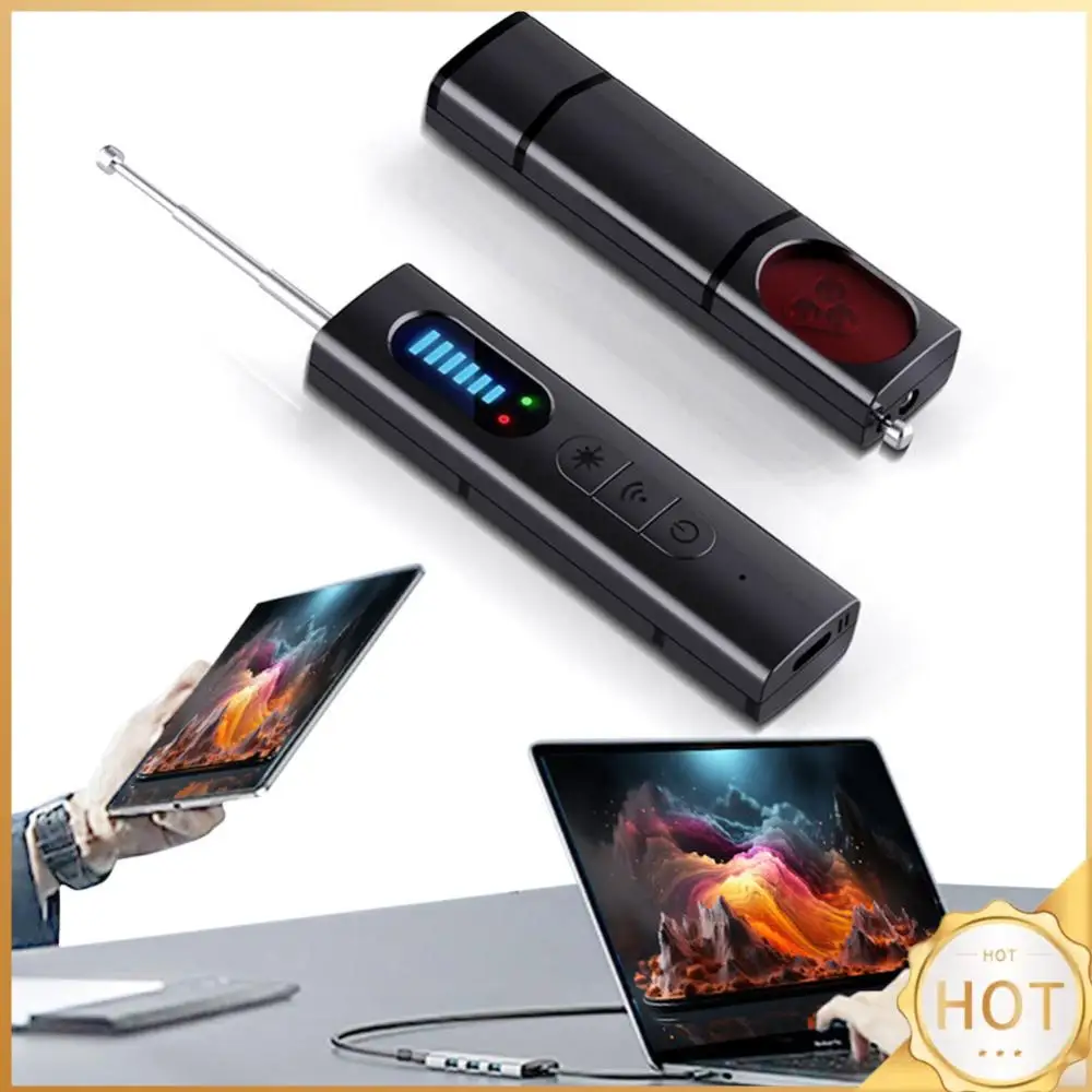 Wireless Camera Detectors 5 Levels Adjustable Sensitivity GPS Detector 25H Working Time Electronic Sweeper for Travel Hotel Car