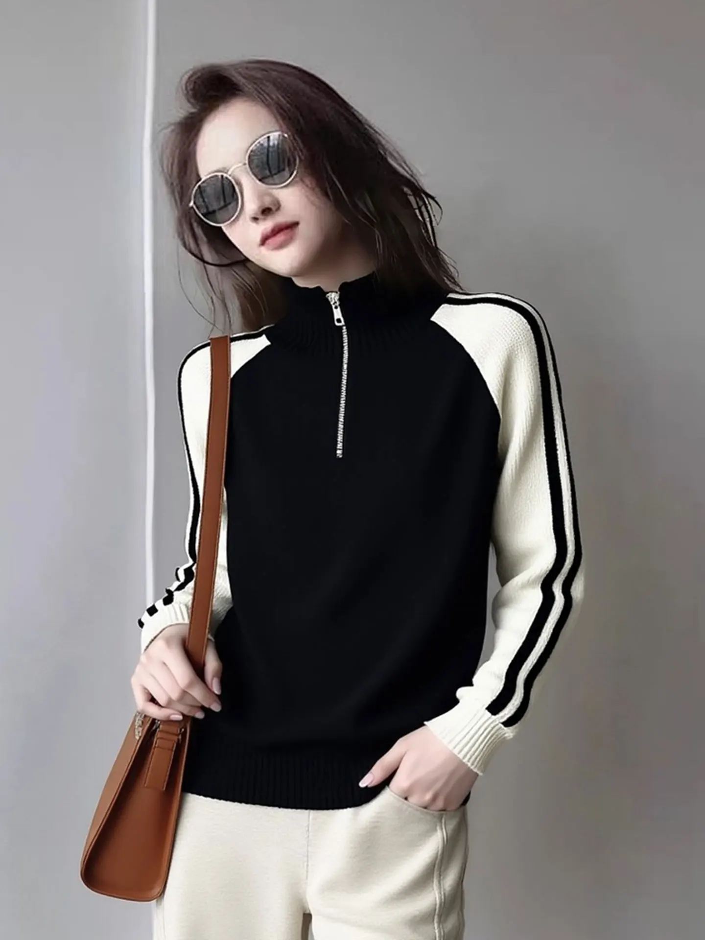 Faionable Long Sve Knitted Sweater f Zipper Women's Spring 2026 Korean Sle Color Blo Camere Top Commute Wear
Faionable Long Sve Knitted Sweater f Zipper Women's Spring 2026 Korean Sle Color Blo Camere Top Commute Wear