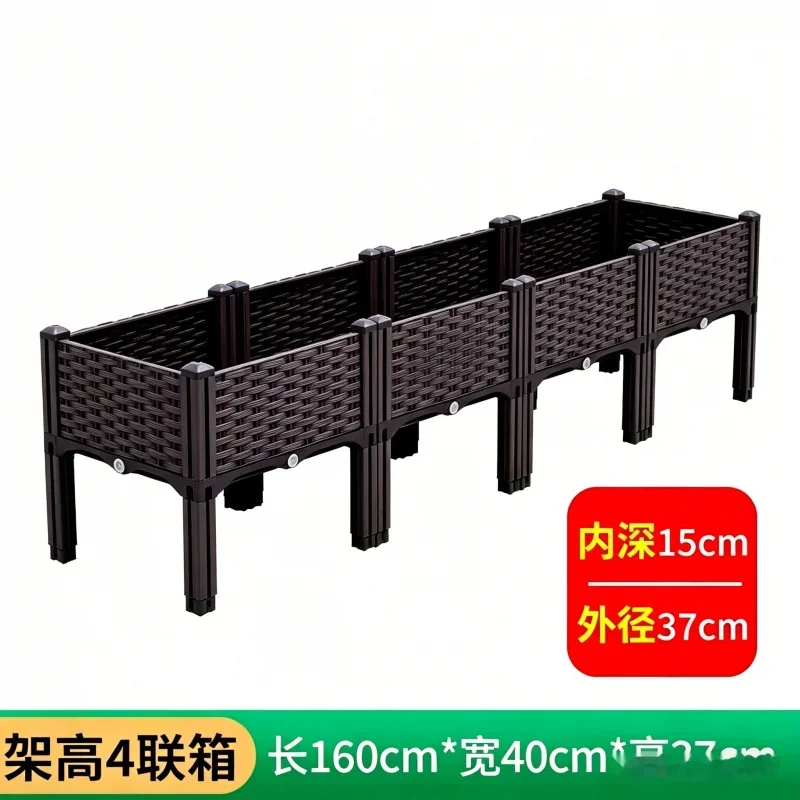 4-Tier Elevated Garden Bed 160x40x37cm Plastic Planter Box for Vegetables Flowers Herbs - Outdoor Indoor Balcony Patio Grow
4-Tier Elevated Garden Bed 160x40x37cm Plastic Planter Box for Vegetables Flowers Herbs - Outdoor Indoor Balcony Patio Grow