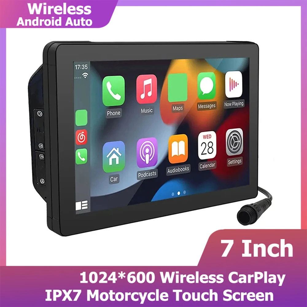 7''Motorcycle DVR Carplay Recorder Wireless Android Auto Navigation Full Touch Screen Front and Rear Camera With Tire Pressure
7''Motorcycle DVR Carplay Recorder Wireless Android Auto Navigation Full Touch Screen Front and Rear Camera With Tire Pressure