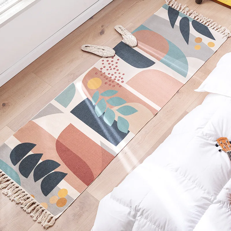 Handmade Linen Cotton Doormat Small Rugs Retro Bohemian Living Room Bathroom Door Mat Sofa Coffee Table Floor Carpet Decor
Handmade Linen Cotton Doormat Small Rugs Retro Bohemian Living Room Bathroom Door Mat Sofa Coffee Table Floor Carpet Decor