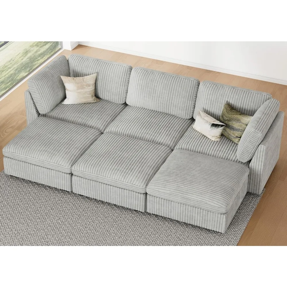 Modular Sectional Sofa with Sleeper Sofa, Oversized Cloud Couch with Extra Deep Seat, Upholstered 6 Seat Sectional Couches for
Modular Sectional Sofa with Sleeper Sofa, Oversized Cloud Couch with Extra Deep Seat, Upholstered 6 Seat Sectional Couches for