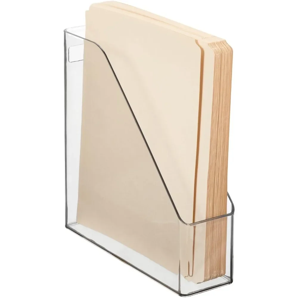 Plastic Slim Vertical File Folder Storage Organizer Bin with Handle - Hold Notebooks, Binders, Envelopes,
Plastic Slim Vertical File Folder Storage Organizer Bin with Handle - Hold Notebooks, Binders, Envelopes,