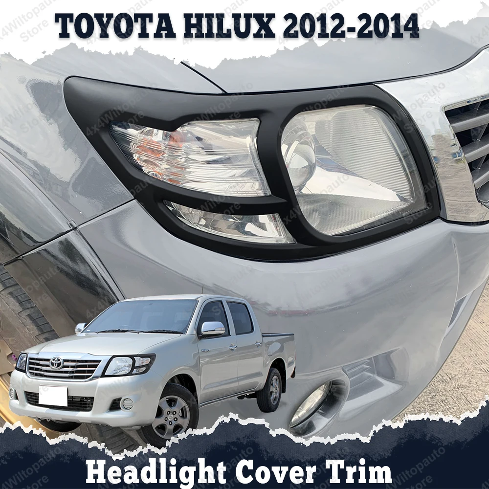 HeadLight Covers for Toyota Hilux Vigo SR SR5 2012 2013 2014 Front Lamp Hoods Surround Trim ABS Matte Black 2PCS A Set
HeadLight Covers for Toyota Hilux Vigo SR SR5 2012 2013 2014 Front Lamp Hoods Surround Trim ABS Matte Black 2PCS A Set