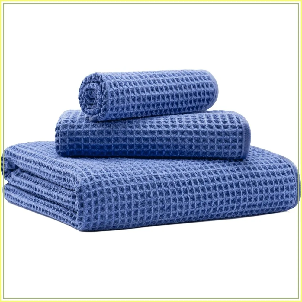 Oversized Waffle Bath Towels 3-Piece Set, Soft Absorbent Fast Drying Lint Free 430 GSM
Oversized Waffle Bath Towels 3-Piece Set, Soft Absorbent Fast Drying Lint Free 430 GSM