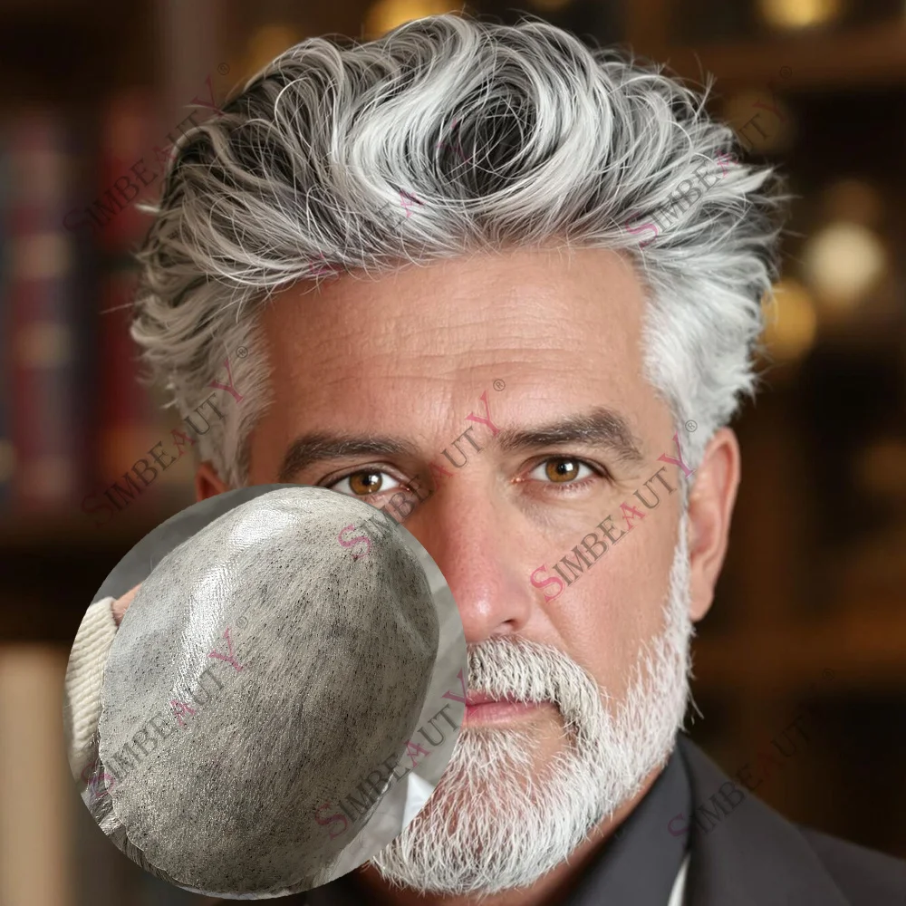 Grey Brown Blonde Black Male 1B65 1B80 Human Hair Wigs Undetected 0.1mm Thin PU Base Durable Hairpiece Toupee Prosthesis System
Grey Brown Blonde Black Male 1B65 1B80 Human Hair Wigs Undetected 0.1mm Thin PU Base Durable Hairpiece Toupee Prosthesis System