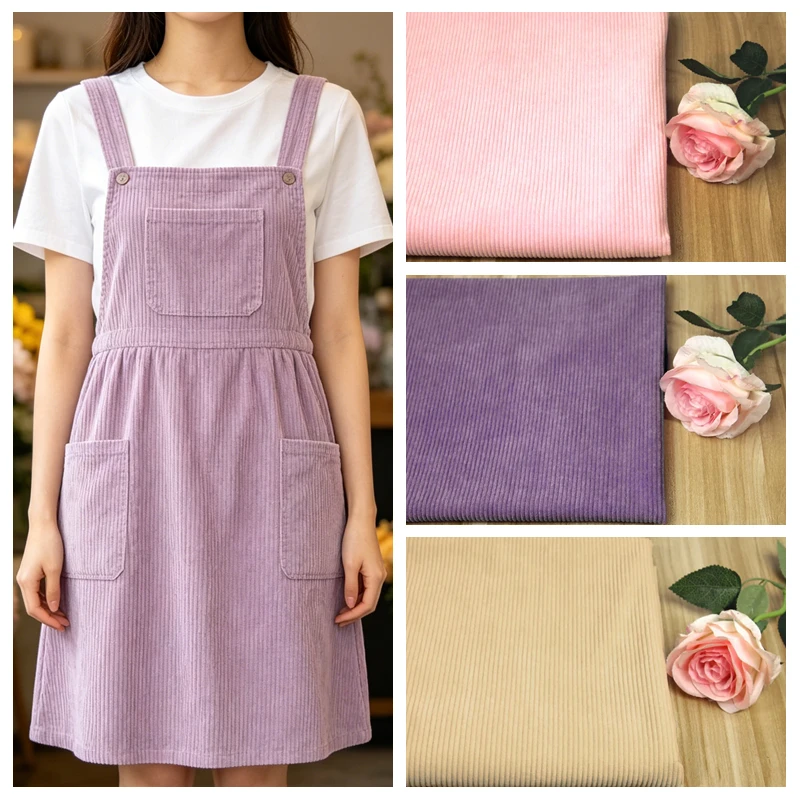 Thick Fine Corduroy Fabric By The Meter for Clothing Coats Skirts Dresses Sewing Polyester Cloth Red Yellow Summer Winter Diy
Thick Fine Corduroy Fabric By The Meter for Clothing Coats Skirts Dresses Sewing Polyester Cloth Red Yellow Summer Winter Diy