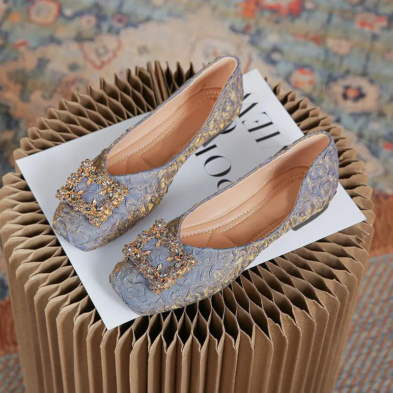 Square Toe Rhinestone Women's Flat Shoes Slip-on Ladies Footwear With Discount Offer Summer 2025 Popular Stylish Sale Y2k Shoe
Square Toe Rhinestone Women's Flat Shoes Slip-on Ladies Footwear With Discount Offer Summer 2025 Popular Stylish Sale Y2k Shoe