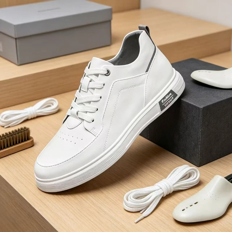 Leather Casual Shoes for Men Breathable White Sneakers Fashion Driving Walking Tennis Shoes for Male Office Flats Shoes
Leather Casual Shoes for Men Breathable White Sneakers Fashion Driving Walking Tennis Shoes for Male Office Flats Shoes
