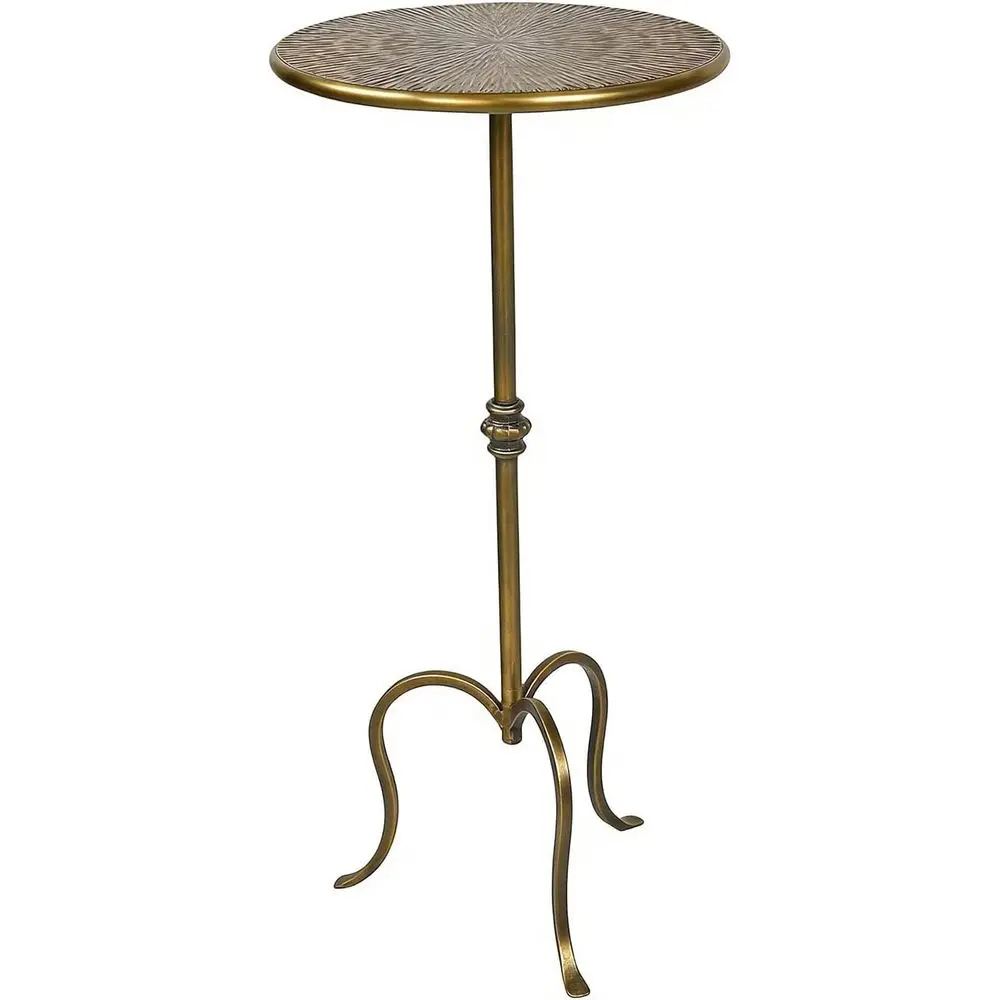 Vintage Small Round Metal Accent Table, 23 Inch for Living Room or Bedroom
Vintage Small Round Metal Accent Table, 23 Inch for Living Room or Bedroom