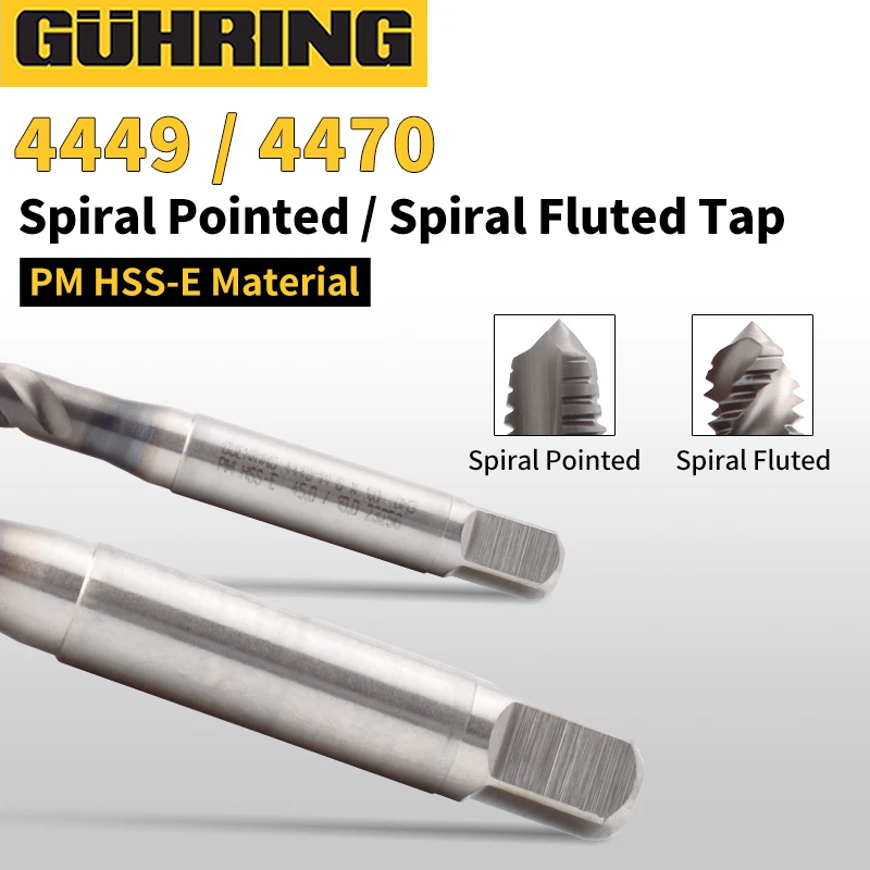1PCS German Original GUHRING JIS Standard HSSE-PM 4449/4470 Spiral Fluted/Pointed Tap M3-M12 Machine Screw Thread Tap
1PCS German Original GUHRING JIS Standard HSSE-PM 4449/4470 Spiral Fluted/Pointed Tap M3-M12 Machine Screw Thread Tap