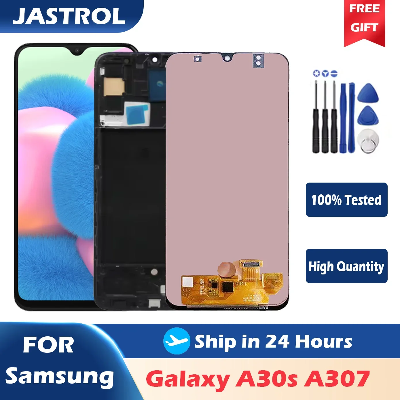 6.4'' IPS LCD For Samsung A30s LCD Display Touch Screen Digitizer Assembly Replacement for Samsung A30s A307 A307F With Frame
6.4'' IPS LCD For Samsung A30s LCD Display Touch Screen Digitizer Assembly Replacement for Samsung A30s A307 A307F With Frame