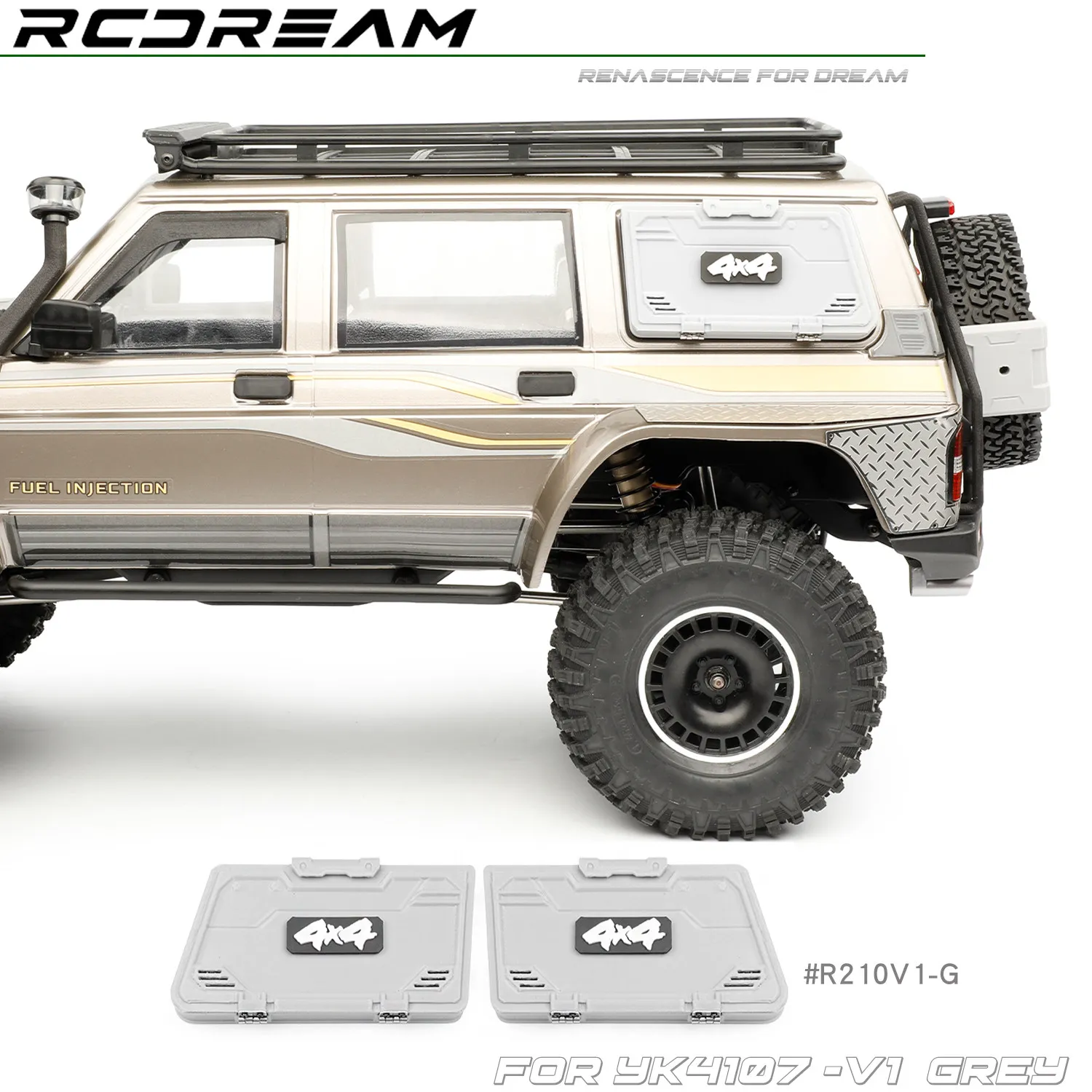 RCDream 1/10 Side Window Toolbox Expansion Box for YK4107 Upgrade Option Parts
RCDream 1/10 Side Window Toolbox Expansion Box for YK4107 Upgrade Option Parts