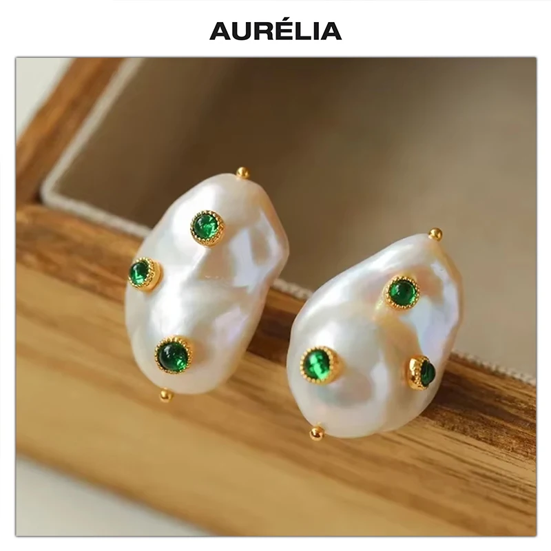 Fashion Handmade Design Gold Natural Baroque Pearl 925 Silver Needle Earring Women Charm Top Quality Jewelry Trend
Fashion Handmade Design Gold Natural Baroque Pearl 925 Silver Needle Earring Women Charm Top Quality Jewelry Trend