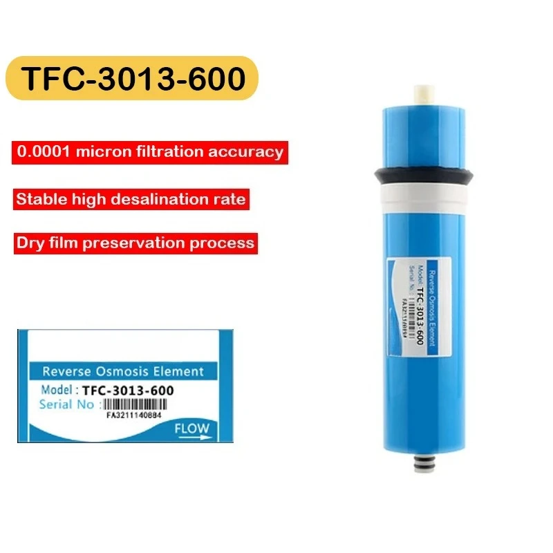 600G TFC-3013-600 Home Kitchen Reverse Osmosis RO Membrane Replacement Water System Filter Purifier Water Drinking Treatment
600G TFC-3013-600 Home Kitchen Reverse Osmosis RO Membrane Replacement Water System Filter Purifier Water Drinking Treatment