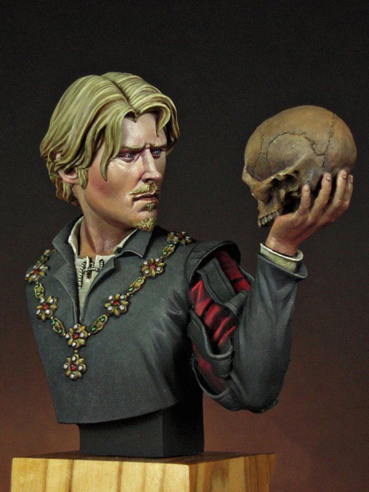Unpainted Kit 1/12 Hamlet Prince of Denmark bust figure Historical Resin Figure miniature garage kit
Unpainted Kit 1/12 Hamlet Prince of Denmark bust figure Historical Resin Figure miniature garage kit