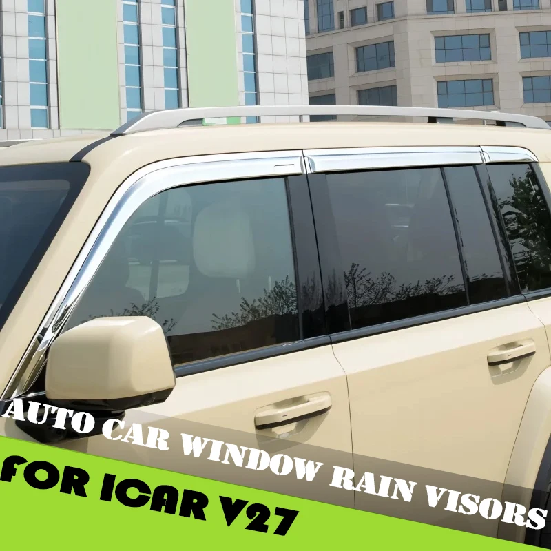 Auto Car Window Rain Visors Suitable for Chery ICAR V27 2026 Modified Auto Stainless Steel Widened Rain Visor Car Accessories
Auto Car Window Rain Visors Suitable for Chery ICAR V27 2026 Modified Auto Stainless Steel Widened Rain Visor Car Accessories
