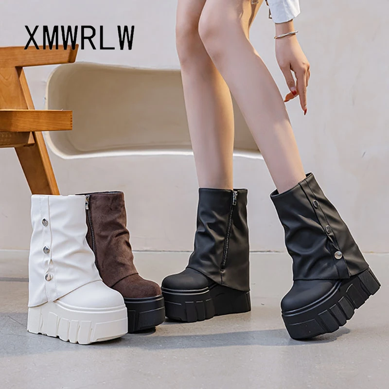 XMWRLW осенне-зимние женские ботильоны, модная женская обувь на платформе на толстой подошве, теплые плюшевые зимние ботильоны, осенняя обувь
XMWRLW осенне-зимние женские ботильоны, модная женская обувь на платформе на толстой подошве, теплые плюшевые зимние ботильоны, осенняя обувь