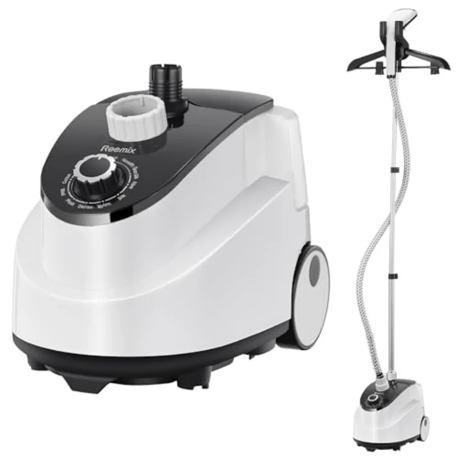 Professional Steamer for Clothes Standing Steamer with Garment Hanger Heats in 30 Seconds Large Detachable Water Tank for 1 Hou
Professional Steamer for Clothes Standing Steamer with Garment Hanger Heats in 30 Seconds Large Detachable Water Tank for 1 Hou