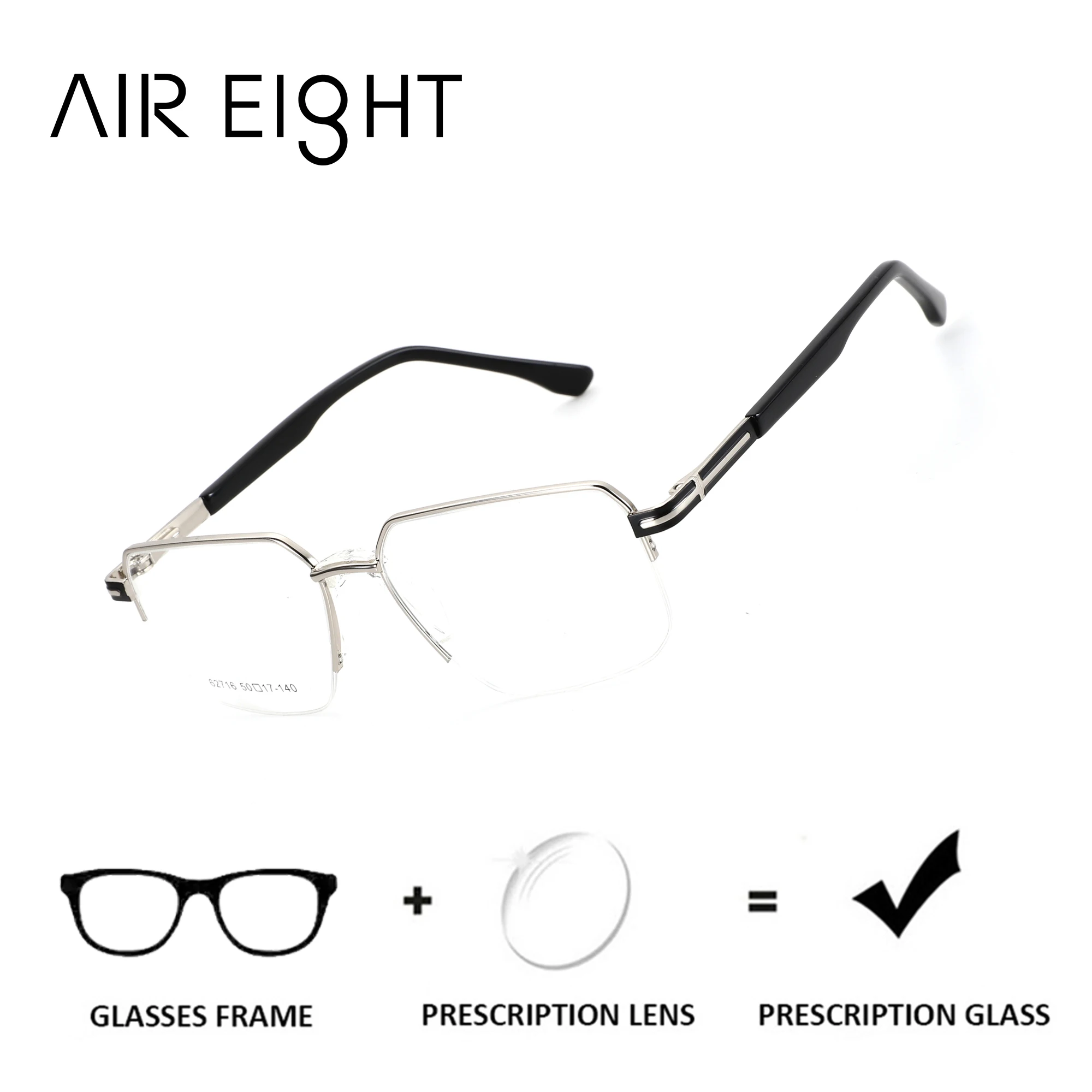Air Eight Metal Architecture Half Rim Glasses Men Rectangle Frame Progressive Lenses Photochromic For Myopia
Air Eight Metal Architecture Half Rim Glasses Men Rectangle Frame Progressive Lenses Photochromic For Myopia